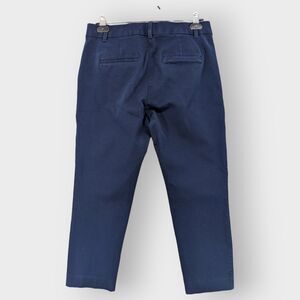 GAP Slim‎ Ankle Dress Pants Women 10P Blue High Rise Pockets Stretch O47